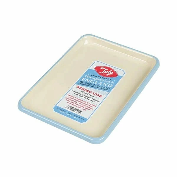 Tala Originals Enamelled Baking Dish 20x28x2cm Tala Originals Enamelled Baking Dish 20x28x2cm -Tiffany & Co. Shop 10B14152 Tala Originals Enamelled Baking Dish Pale Blue And Ivory
