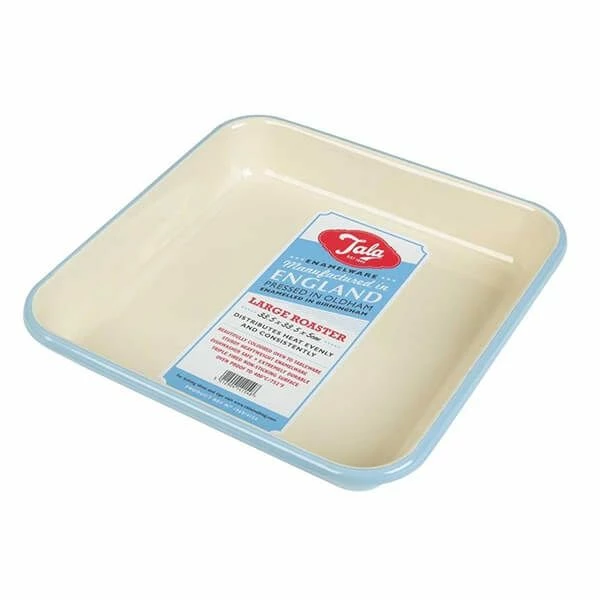 Tala Originals Enamelled Pale Blue & Ivory Square Roaster 33.5x33.5x5cm Tala Originals Enamelled Pale Blue & Ivory Square Roaster 33.5x33.5x5cm -Tiffany & Co. Shop 10B14154 Tala Originals Enamelled Square Roaster Pale Blue And Ivory