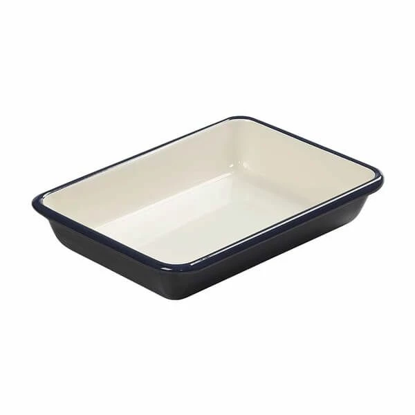 Tala Originals Enamelled Indigo & Ivory Small Roaster 21x28.5x5cm Tala Originals Enamelled Indigo & Ivory Small Roaster 21x28.5x5cm -Tiffany & Co. Shop 10B14155 Tala Originals Enamelled Small Roaster Indigo And Ivory