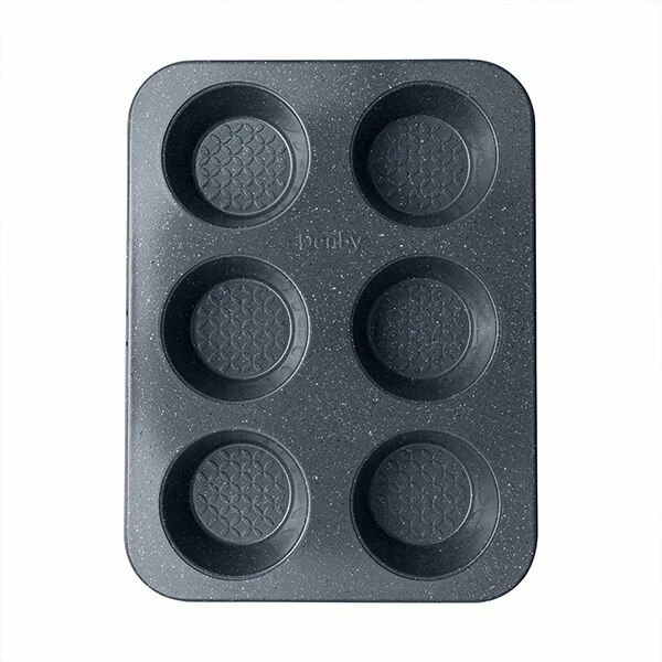 Denby Quantanium Finish 6 Cup Muffin Tin Denby Quantanium Finish 6 Cup Muffin Tin -Tiffany & Co. Shop 192014182 Denby Quantanium Finish 6 Cup Muffin Tin 1