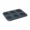 Denby Quantanium Finish 6 Cup Muffin Tin -Tiffany & Co. Shop 192014182 Denby Quantanium Finish 6 Cup Muffin Tin