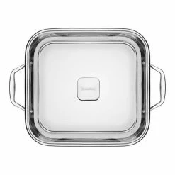Tramontina Grano 3-ply Stainless Steel Square Roasting Pot With Lid -Tiffany & Co. Shop 62144260 Tramontina Grano 3 ply Stainless Steel Square Roasting Pot with Lid 2