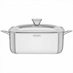 Tramontina Grano 3-ply Stainless Steel Square Roasting Pot With Lid