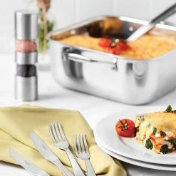 Tramontina Grano 3-ply Stainless Steel Square Roasting Pot With Lid -Tiffany & Co. Shop 62144260 Tramontina Grano 3 ply Stainless Steel Square Roasting Pot with Lid 3