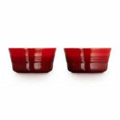 Le Creuset Set Of 2 Cerise Stoneware Heart Ramekins 4 Le Creuset Set Of 2 Cerise Stoneware Heart Ramekins -Tiffany & Co. Shop 69084300600031 Le Creuset Set Of 2 Heart Shaped Ramekins New Design 2