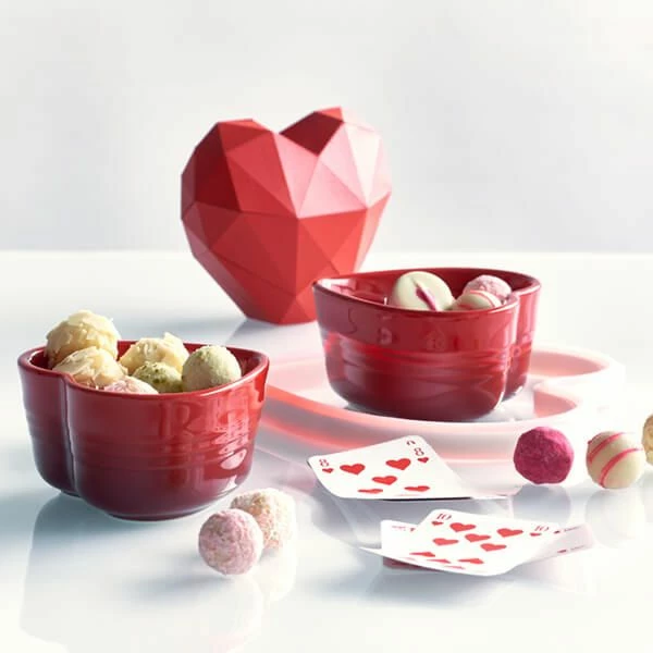 Le Creuset Set Of 2 Cerise Stoneware Heart Ramekins Le Creuset Set Of 2 Cerise Stoneware Heart Ramekins -Tiffany & Co. Shop 69084300600031 Le Creuset Set Of 2 Heart Shaped Ramekins New Design 3