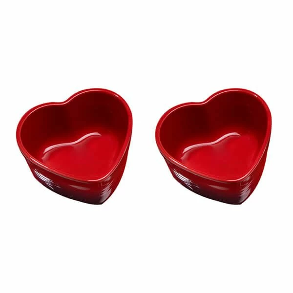 Le Creuset Set Of 2 Cerise Stoneware Heart Ramekins Le Creuset Set Of 2 Cerise Stoneware Heart Ramekins -Tiffany & Co. Shop 69084300600031 Le Creuset Set Of 2 Heart Shaped Ramekins New Design