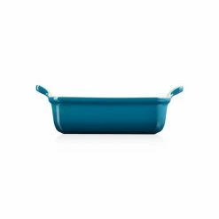 Le Creuset Deep Teal Stoneware Small 19cm Heritage Rectangular Dish -Tiffany & Co. Shop 71102196420001 Le Creuset Stoneware Heritage Rectangular Dish 19cm Deep Teal 2
