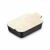 Le Creuset Matte Black Stoneware Medium 26cm Heritage Rectangular Dish -Tiffany & Co. Shop 71102260000001 Le Creuset Stoneware Heritage Rectangular Dish 26cm Matte Black