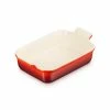 Le Creuset Cerise Stoneware Medium 26cm Heritage Rectangular Dish -Tiffany & Co. Shop 71102260600001 Le Creuset Stoneware Heritage Rectangular Dish 26cm Cerise