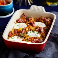 Le Creuset Cerise Stoneware Medium 26cm Heritage Rectangular Dish -Tiffany & Co. Shop 71102260600001 Le Creuset Stoneware Heritage Rectangular Dish 26cm Cerise 4