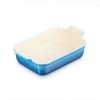 Le Creuset Marseille Blue Stoneware Medium 26cm Heritage Rectangular Dish -Tiffany & Co. Shop 71102262000001 Le Creuset Stoneware Heritage Rectangular Dish 26cm Marseille
