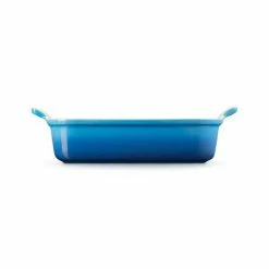 Le Creuset Marseille Blue Stoneware Medium 26cm Heritage Rectangular Dish -Tiffany & Co. Shop 71102262000001 Le Creuset Stoneware Heritage Rectangular Dish 26cm Marseille 2
