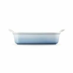 Le Creuset Coastal Blue Stoneware Medium 26cm Heritage Rectangular Dish -Tiffany & Co. Shop 71102264200001 Le Creuset Stoneware Heritage Rectangular Dish 26cm Coastal Blue 2