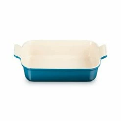 Le Creuset Deep Teal Stoneware Medium 26cm Heritage Rectangular Dish -Tiffany & Co. Shop 71102266420001 Le Creuset Stoneware Heritage Rectangular Dish 26cm Deep Teal 1