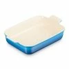 Le Creuset Marseille Blue Stoneware Large 32cm Heritage Rectangular Dish -Tiffany & Co. Shop 71102322000001 Le Creuset Stoneware Heritage Rectangular Dish 32cm Marseille