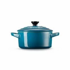 Tiffany & Co. Shop -Tiffany & Co. Shop 71901106420100 Le Creuset Stoneware Deep Teal Petite Casserole 1