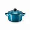 Le Creuset Deep Teal Stoneware Petite Round Casserole -Tiffany & Co. Shop 71901106420100 Le Creuset Stoneware Deep Teal Petite Casserole