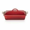 Le Creuset Cerise Stoneware 33cm Heritage Rectangular Dish With Lid -Tiffany & Co. Shop 91001533060000 Le Creuset Cerise Heritage 33cm Rectangular Dish With Lid