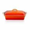 Le Creuset Volcanic Stoneware 33cm Heritage Rectangular Dish With Lid -Tiffany & Co. Shop 91001533090000 Le Creuset Heritage Cerise 33cm Rectangular Dish