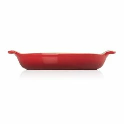Le Creuset Cerise Stoneware 28cm Heritage Oval Dish -Tiffany & Co. Shop 91004028060100 Le Creuset Heritage 28cm Cerise Oval Dish 2