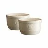 Emile Henry Clay No.10 Ramekin Set Of 2 2 Emile Henry Clay No.10 Ramekin Set Of 2 -Tiffany & Co. Shop EH024010 Emile Henry 2pc No10 Ramekin Set Cream