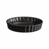 Emile Henry Charcoal Deep Tart Dish 24cm -Tiffany & Co. Shop EH796024 Emile Henry Deep Tart Dish 24cm Black