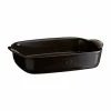 Emile Henry Charcoal Ultime Rectangular Baking Dish 36.5cm X 23.5cm