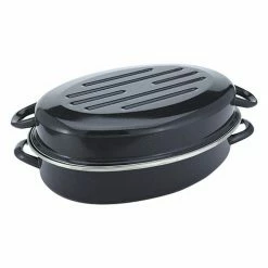 Judge Induction Granite 36cm Low Oval Roaster