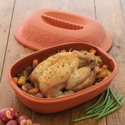 KitchenCraft Homemade Terracotta Ceramic Roasting Pot 4 KitchenCraft Homemade Terracotta Ceramic Roasting Pot -Tiffany & Co. Shop KCHMROAST Kitchen Craft Home Made Terracotta Ceramic Roasting Pot 2