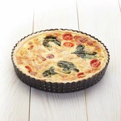 MasterClass KitchenCraft Master Class Crusty Bake Fluted Round 20cm Quiche Tin -Tiffany & Co. Shop KCMCCB39 KitchenCraft Crusty Bake Quiche Tin 20cm 1
