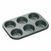 MasterClass Master Class Non-Stick Six Hole Deep Baking Pan 27 X 18cm -Tiffany & Co. Shop KCMCHB6 Master Class 6 Hole Deep Baking Pan
