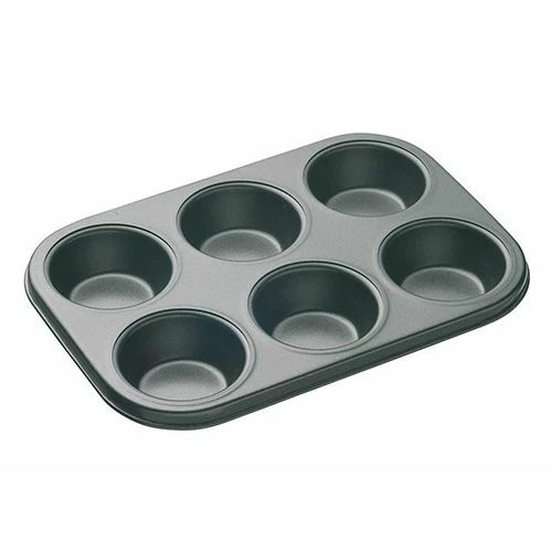 MasterClass Master Class Non-Stick Six Hole Deep Baking Pan 27 x 18cm MasterClass Master Class Non-Stick Six Hole Deep Baking Pan 27 X 18cm -Tiffany & Co. Shop KCMCHB6 Master Class 6 Hole Deep Baking Pan