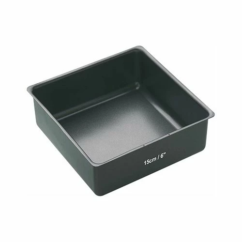 MasterClass Master Class Non-Stick Deep Loose Base Cake Pan Square 15cm (6") MasterClass Master Class Non-Stick Deep Loose Base Cake Pan Square 15cm (6") -Tiffany & Co. Shop KCMCHB62 Master Class Deep Loose Base Cake Pan Square