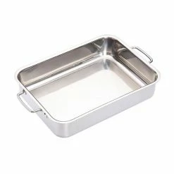MasterClass Master Class Stainless Steel Heavy Duty 32cm X 23cm Roasting Pan