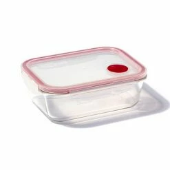 Lock & Lock 1L Rectangular Oven Glass Steam Vent Container
