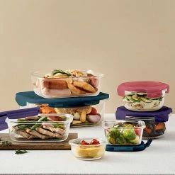 Lock & Lock Eco 650ml Round Oven Glass Container -Tiffany & Co. Shop LLG831ARCL Lock And Lock Eco Oven Glass Round 650ml 2