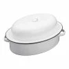 Living Nostalgia Enamel 30cm Oval Roaster With Lid -Tiffany & Co. Shop LNENROAST30 Living Nostalgia Enamel 30cm Oval Roaster