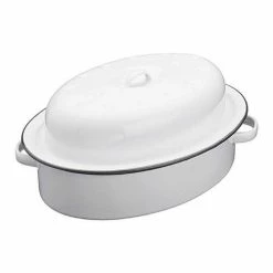 Tiffany & Co. Shop 22 Living Nostalgia Enamel 30cm Oval Roaster With Lid