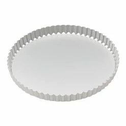 Mermaid By Samuel Groves Silver Anodised 10" Fluted Flan