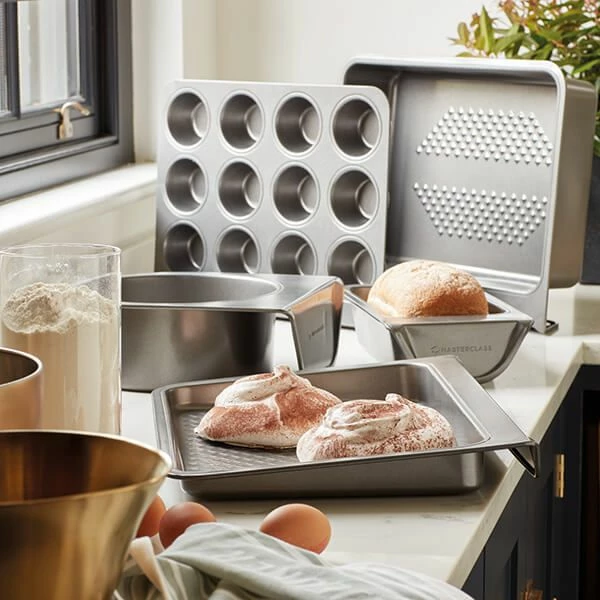 MasterClass Smart Stack Non-Stick Twelve Hole Muffin Tin MasterClass Smart Stack Non-Stick Twelve Hole Muffin Tin -Tiffany & Co. Shop MCVSB02 MasterClass VSB Muffin Tray Non Stick 1