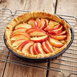 Stellar Bakeware 8" Fluted Flan Loose Base -Tiffany & Co. Shop SB79 Stellar Bakeware Flan Tin Fluted Loose Base 4