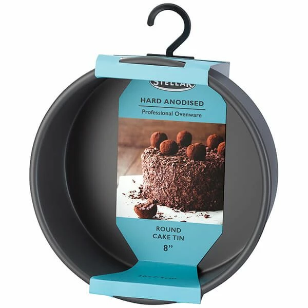 Stellar Hard Anodised 8" Cake Tin Deep Stellar Hard Anodised 8" Cake Tin Deep -Tiffany & Co. Shop SHA20 Stellar Hard Anodised 8Inch Round Cake Tin Deep 1