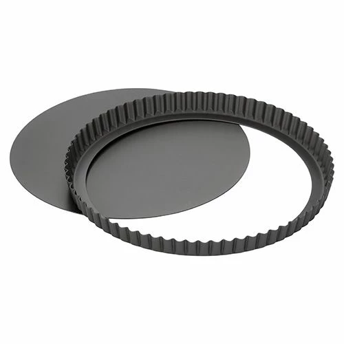 Stellar Hard Anodised 11" Fluted Flan Tin Loose Base Stellar Hard Anodised 11" Fluted Flan Tin Loose Base -Tiffany & Co. Shop SHA40 Stellar Hard Anodised 11Inch Fluted Flan Tin Loose Base 1