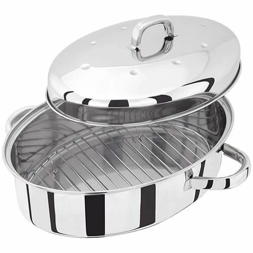 Judge Stainless Steel Oval Roaster With Rack 35 x 25 x 15cm Judge Stainless Steel Oval Roaster With Rack 35 X 25 X 15cm -Tiffany & Co. Shop TC121 Judge Stainless Steel Oval Roaster